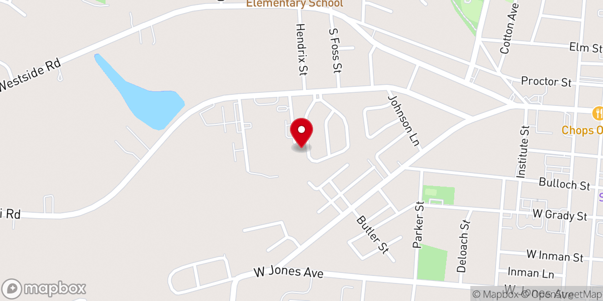 Map showing location of Holy Zion Holiness Church