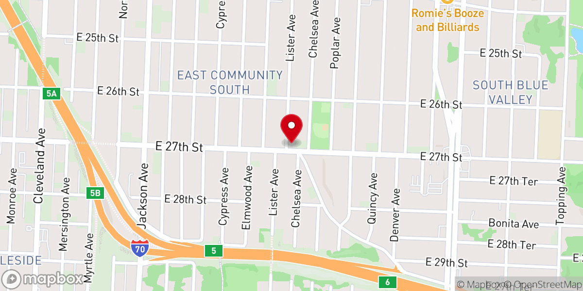 Map showing location of Greater Corinthian Church of Christ