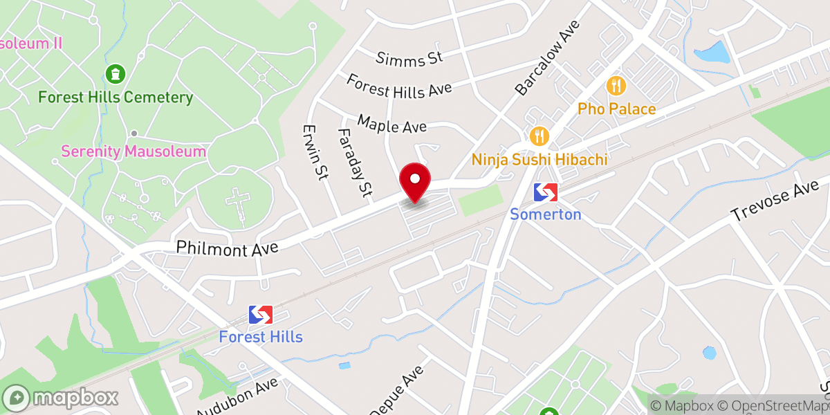 Map showing location of Calvary Chapel of Philadelphia