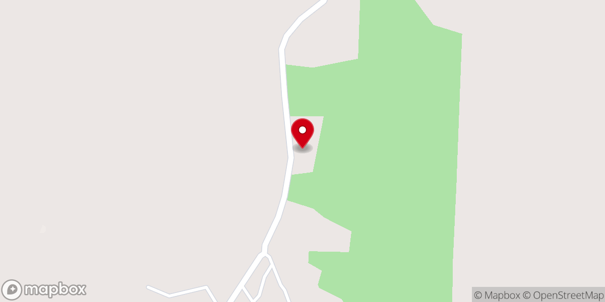 Map showing location of Hebron Baptist Church