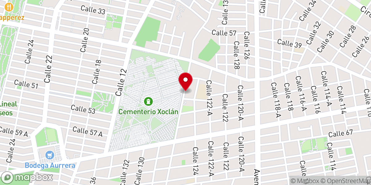 Map showing location of Bóveda familia Pavón