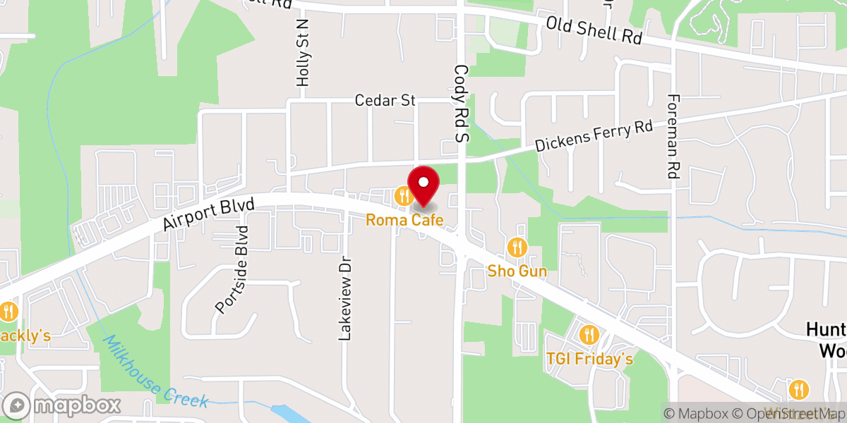 Map showing location of Grace Community Church