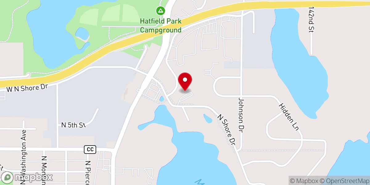 Map showing location of First Baptist Church of New Richmond