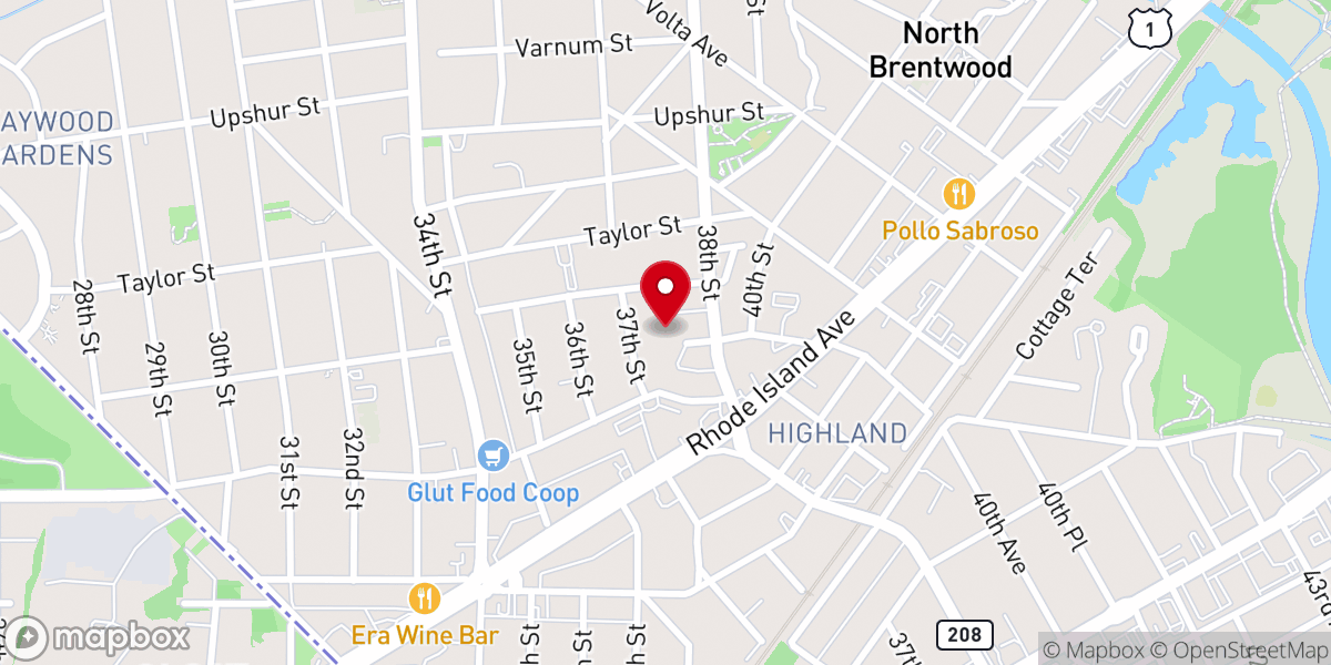 Map showing location of Capitol Square Apartments