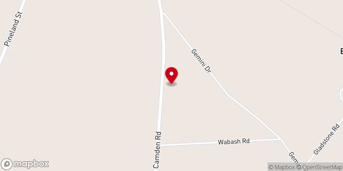 Map showing location of Liberty Hill Baptist Church