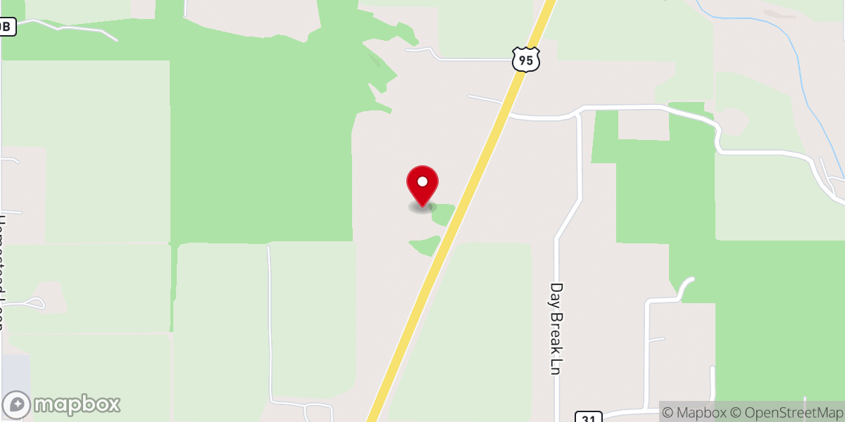 Map showing location of Mountain View Mennonite Church