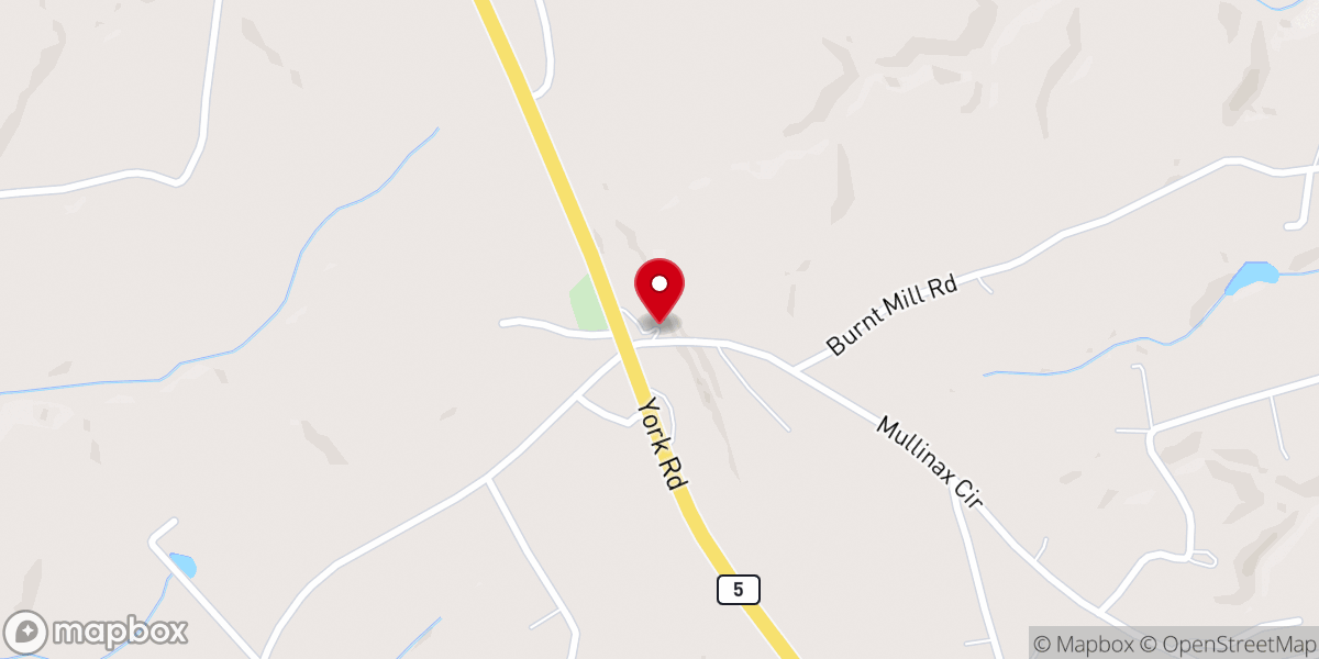 Map showing location of Hopewell Church