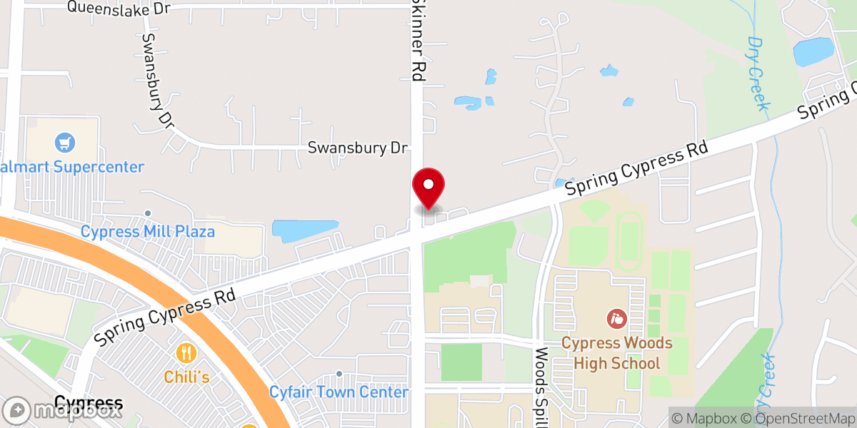 Map showing location of Trinity Vineyard Church