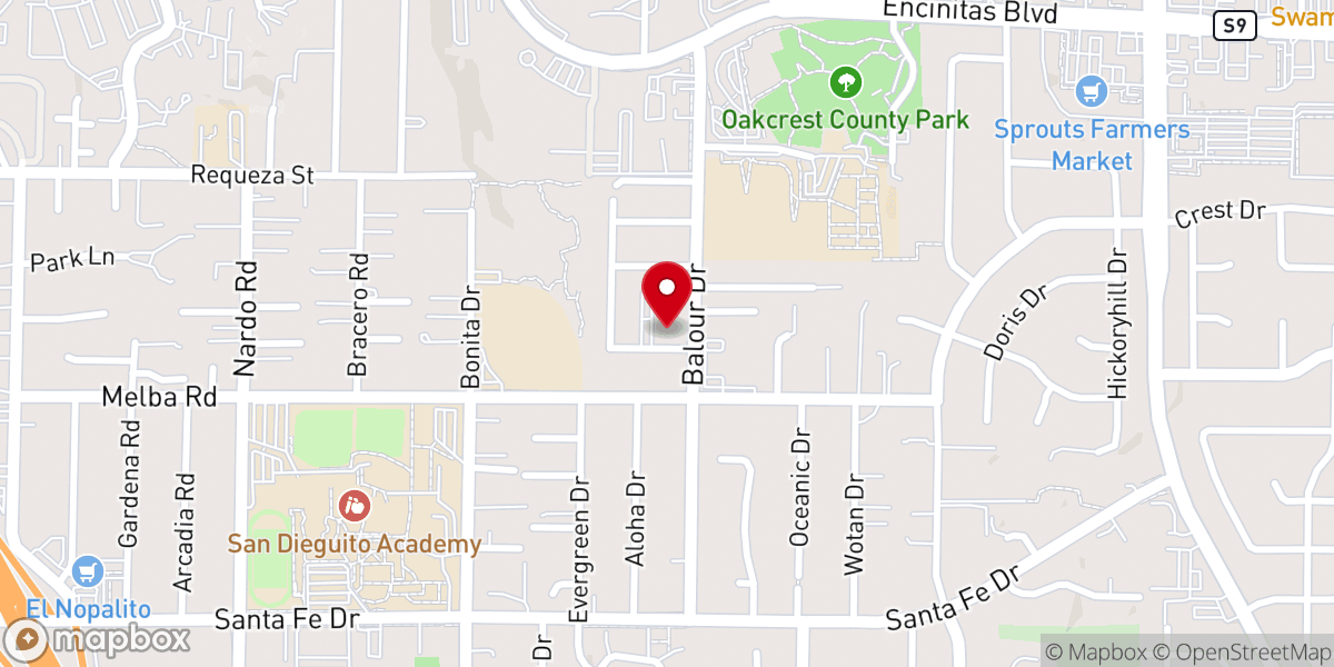 Map showing location of St Andrew's Episcopal Church