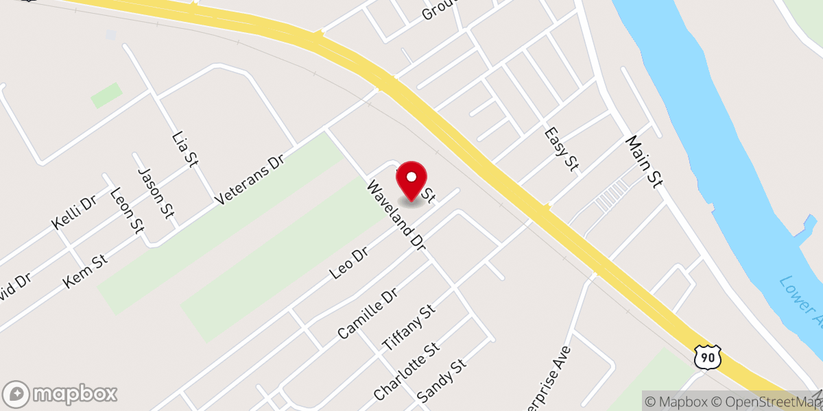 Map showing location of The Mission Thrift Store