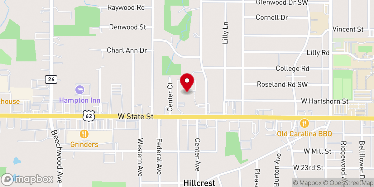 Map showing location of Alliance Friends Church