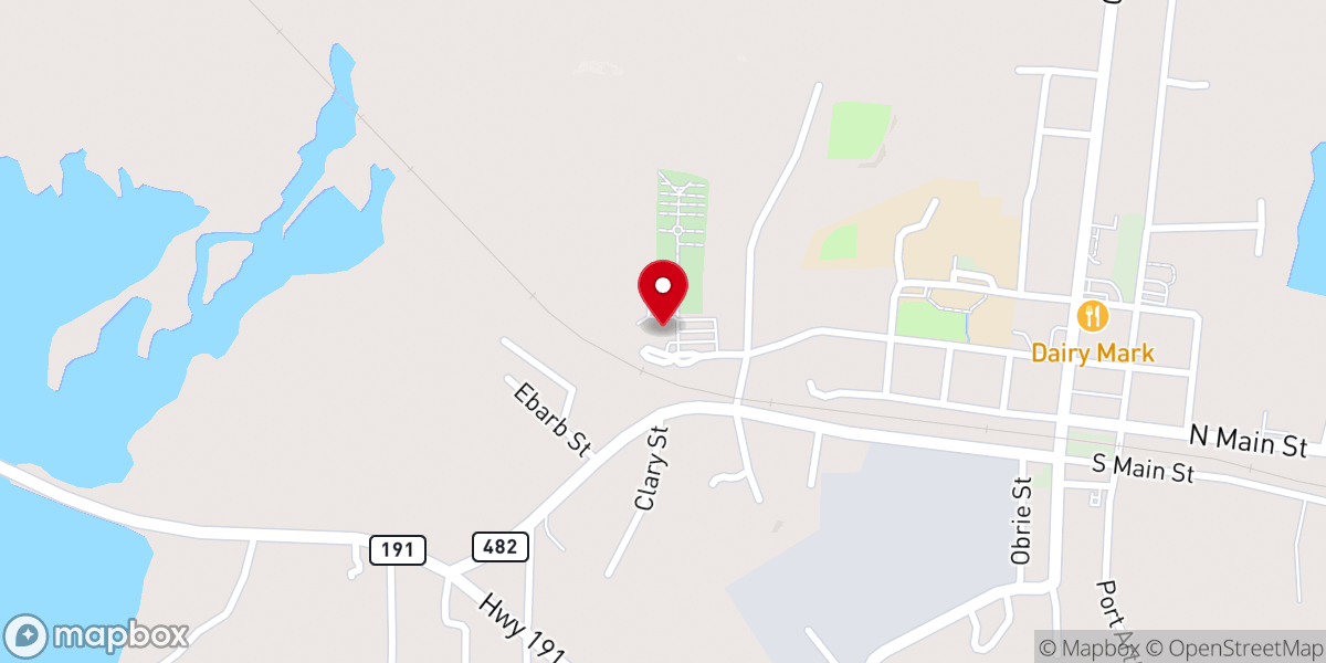 Map showing location of Saint Joseph Catholic Church