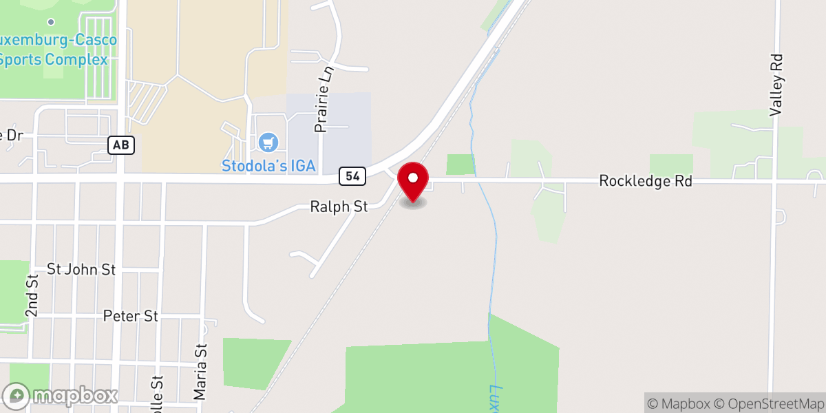 Map showing location of Harvest Community Church