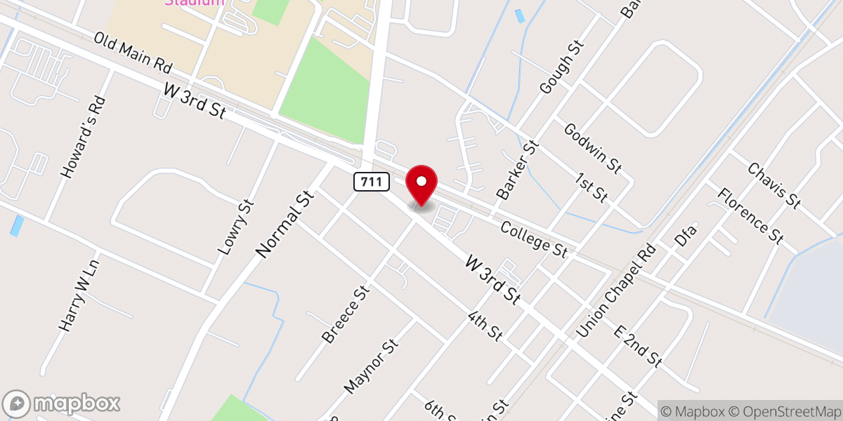 Map showing location of Pembroke First UMC