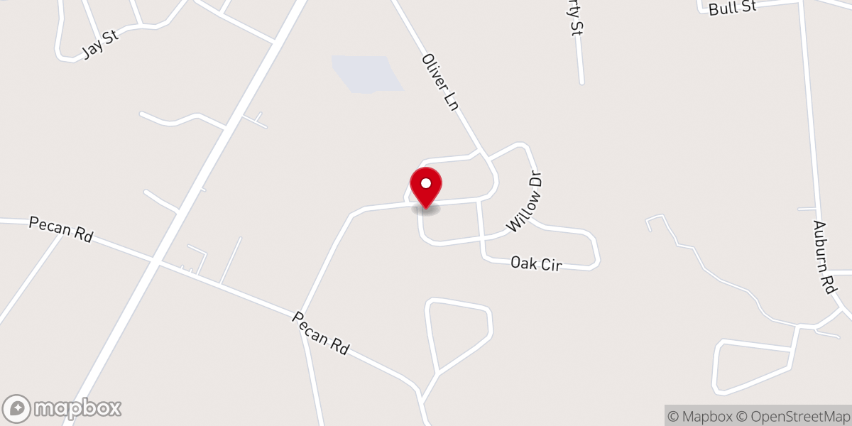 Map showing location of Mt Zion Baptist Church