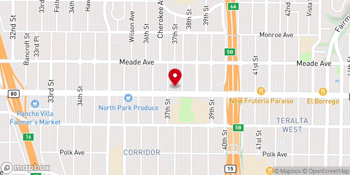 Map showing location of United Lodge of Theosophist