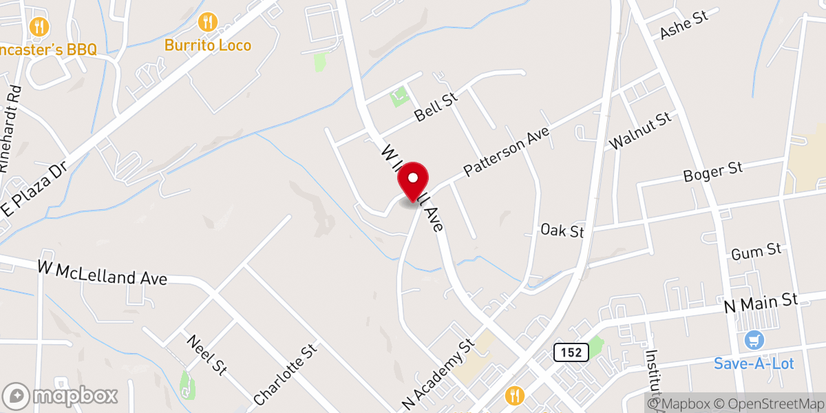 Map showing location of Upper Praise Ministries