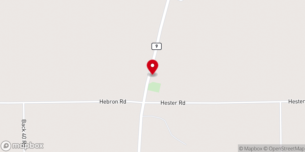 Map showing location of Mount Pisgah Baptist Church