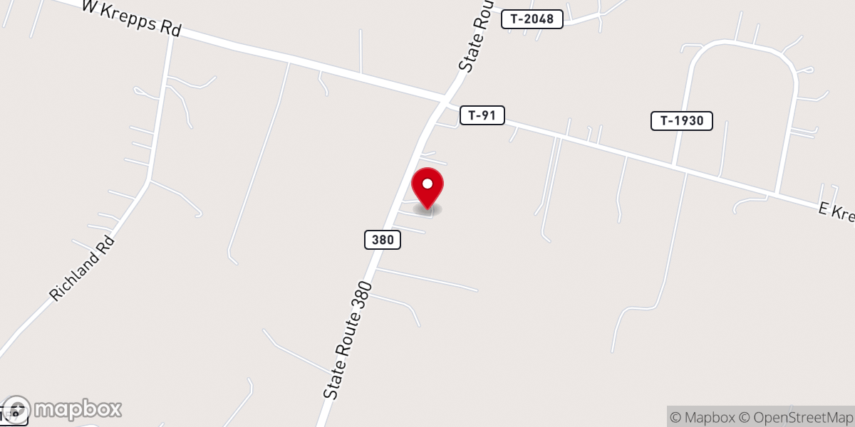 Map showing location of Fellowship Tabernacle Freewill Baptist Church