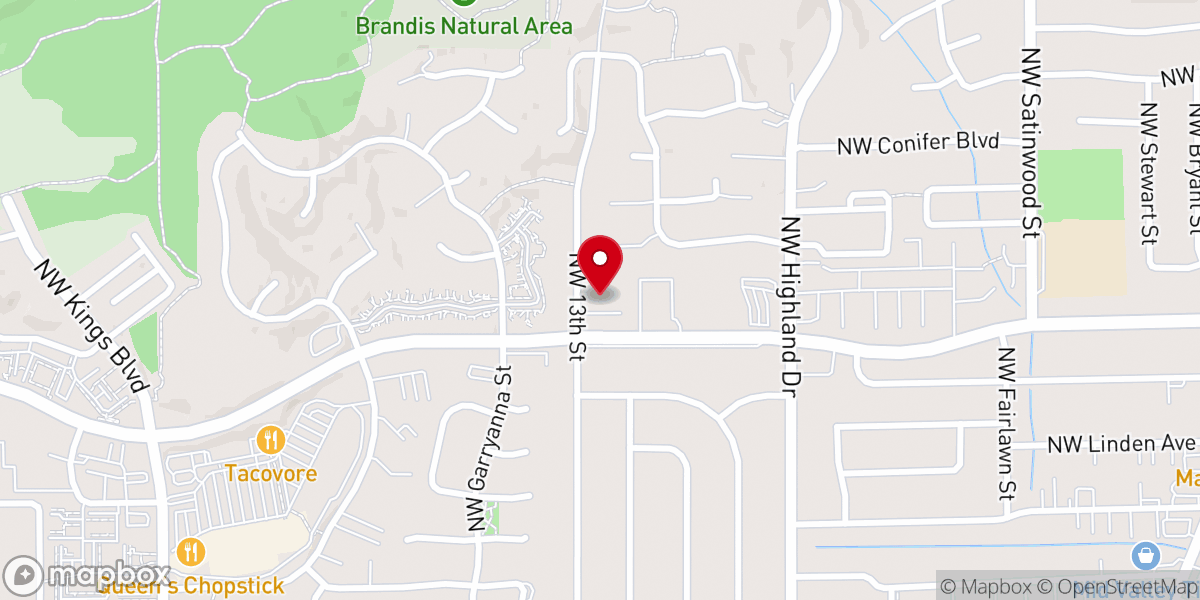 Map showing location of Beautiful Savior Lutheran Church