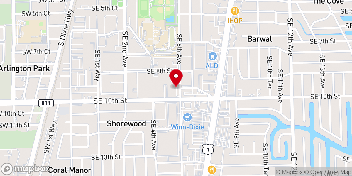 Map showing location of Evergreen Academy of Zion