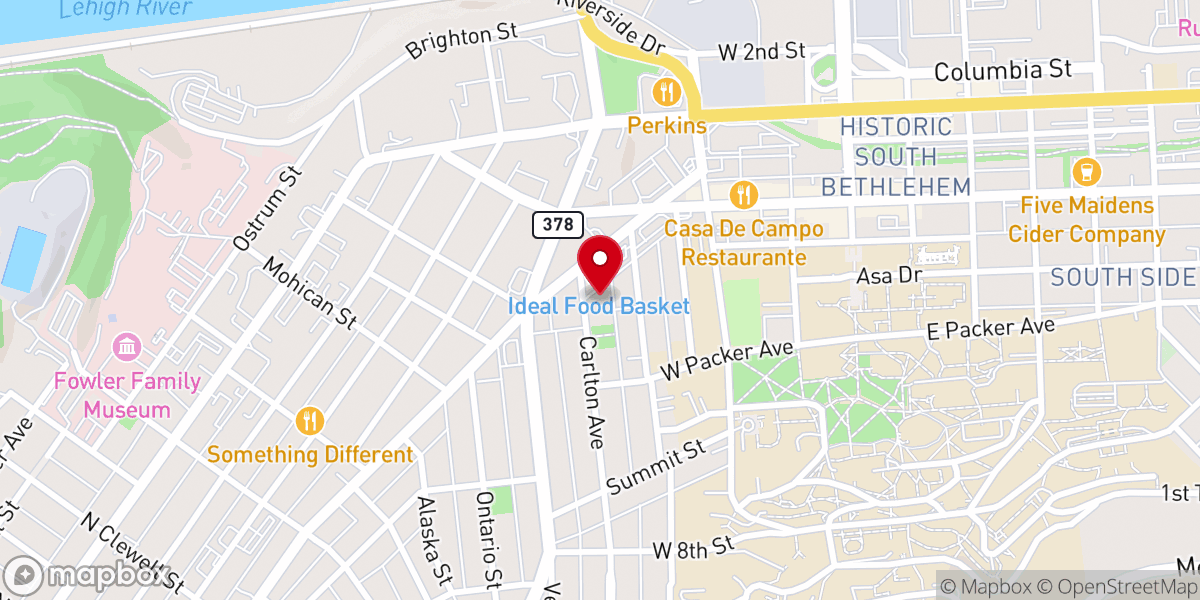 Map showing location of Exaltation of the Holy Cross Prayer Community
