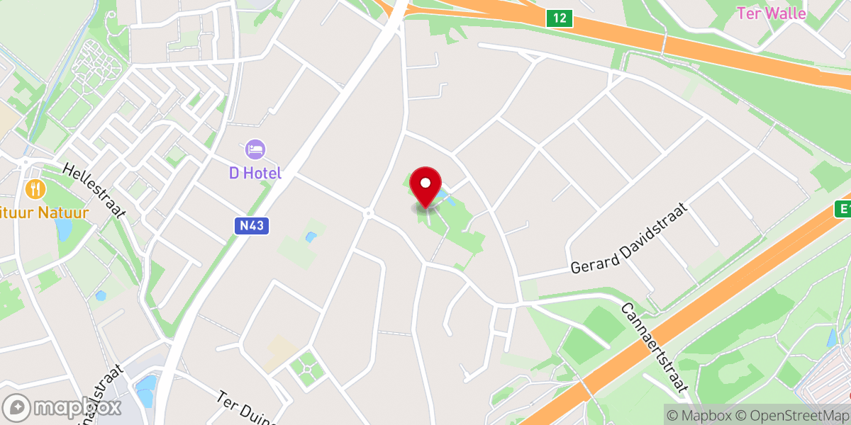 Map showing location of Kapel O-L-Vrouw-ten-Spiegele