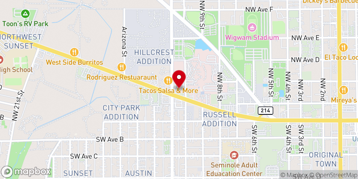 Map showing location of St James Catholic Church