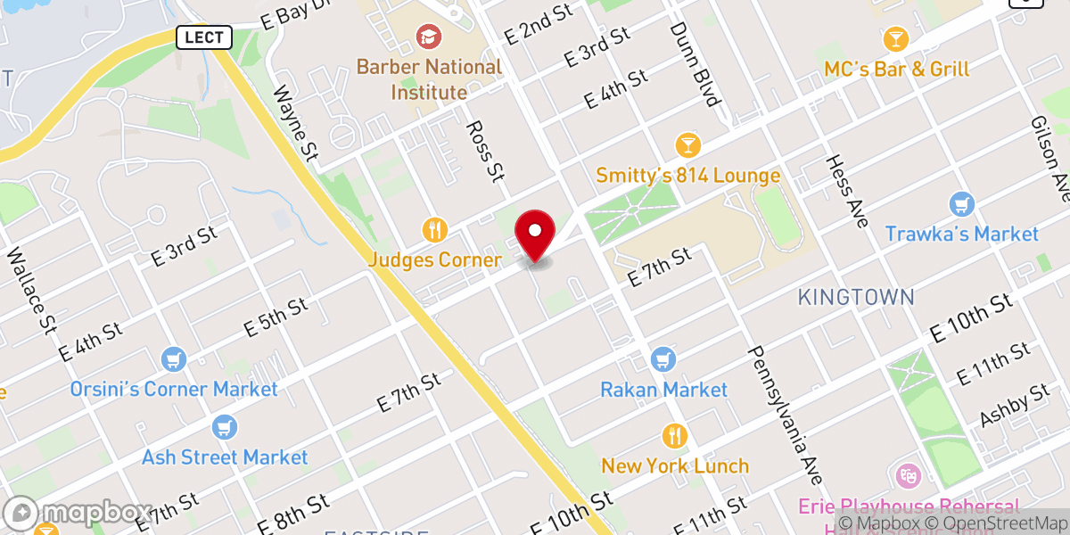 Map showing location of Wayne Park Baptist Temple