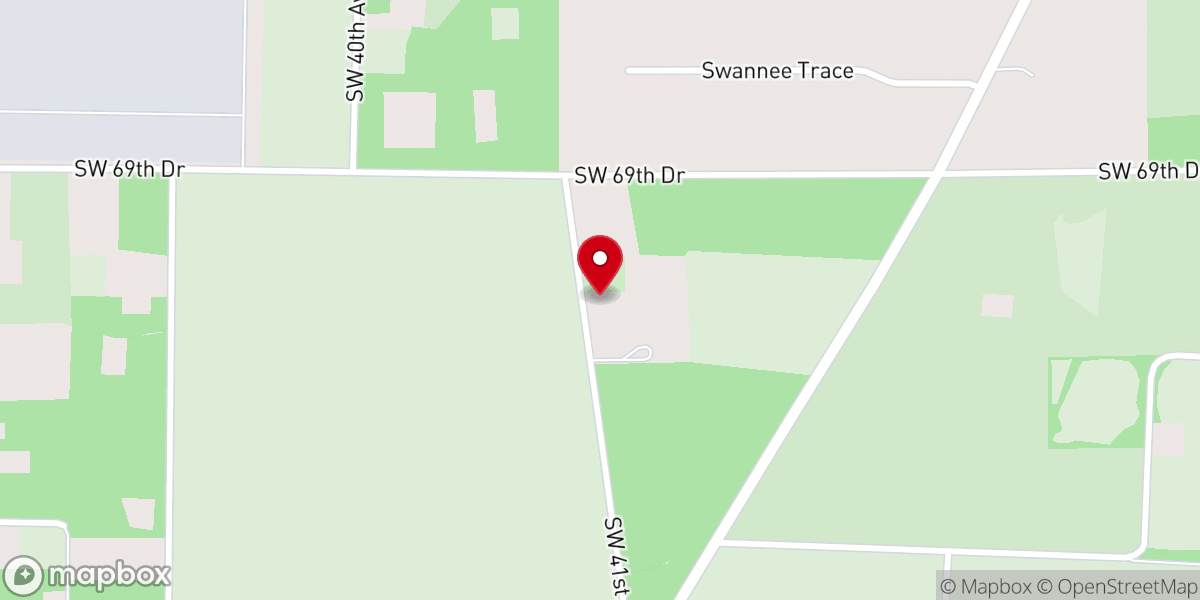 Map showing location of Corinth Baptist Church