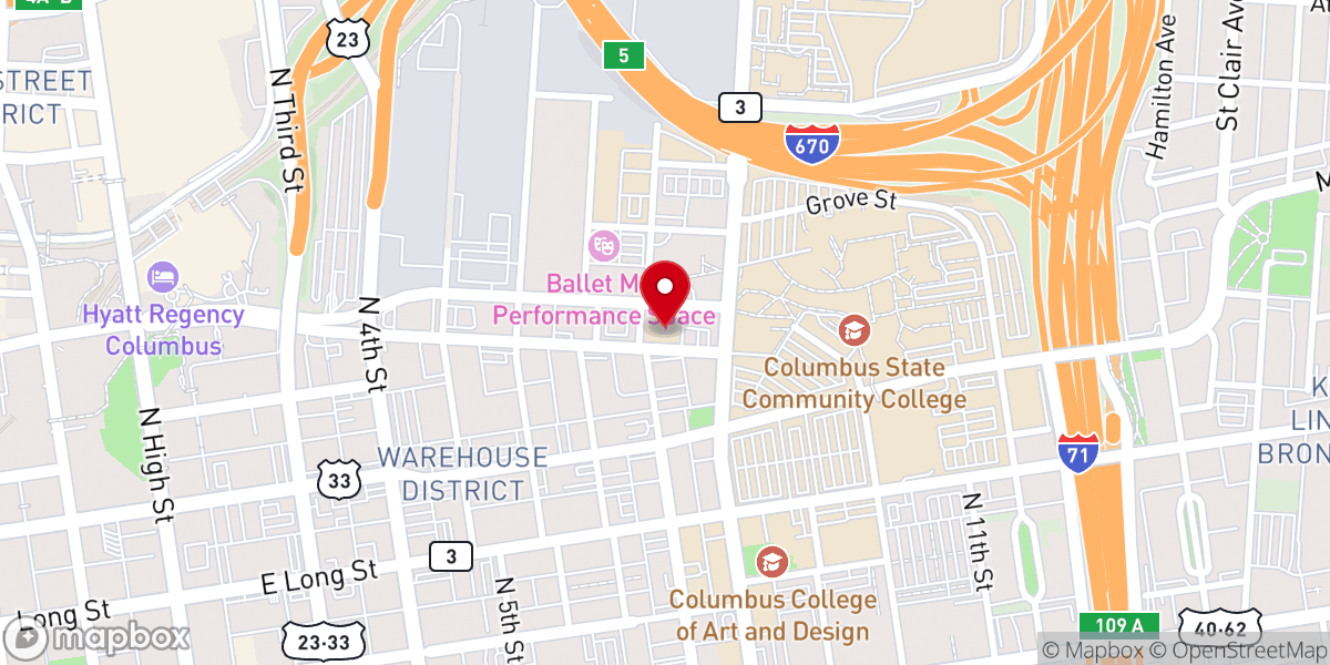 Map showing location of St. Patrick Catholic Church