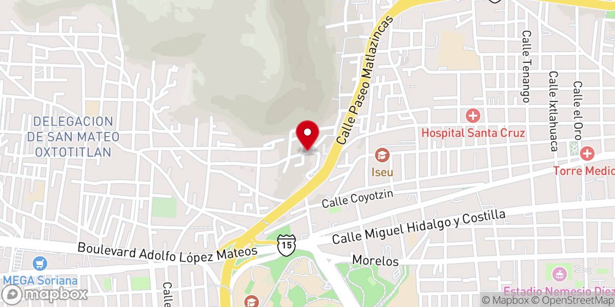 Map showing location of Estudios Biblicos (Iglesia Cristiana Bautista Reformada)