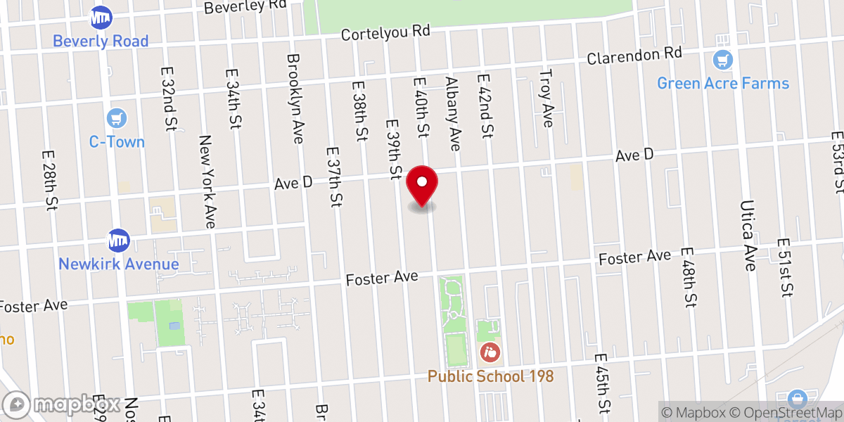 Map showing location of Brooklyn United Methodist Church