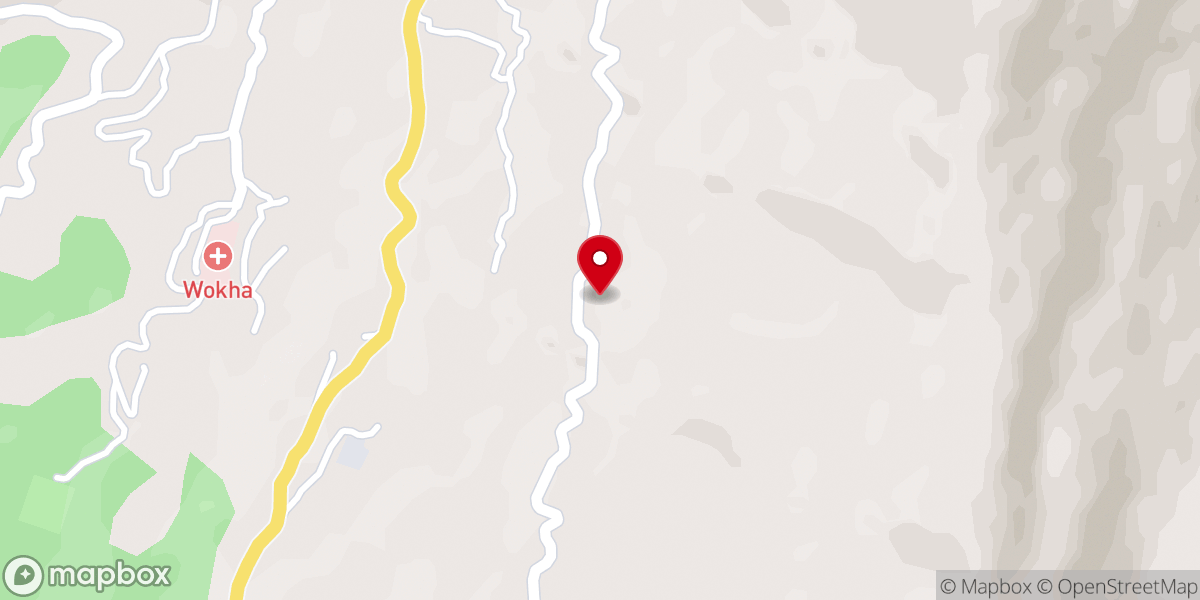 Map showing location of Lothatsü Prayer Cum Healing Center Wokha