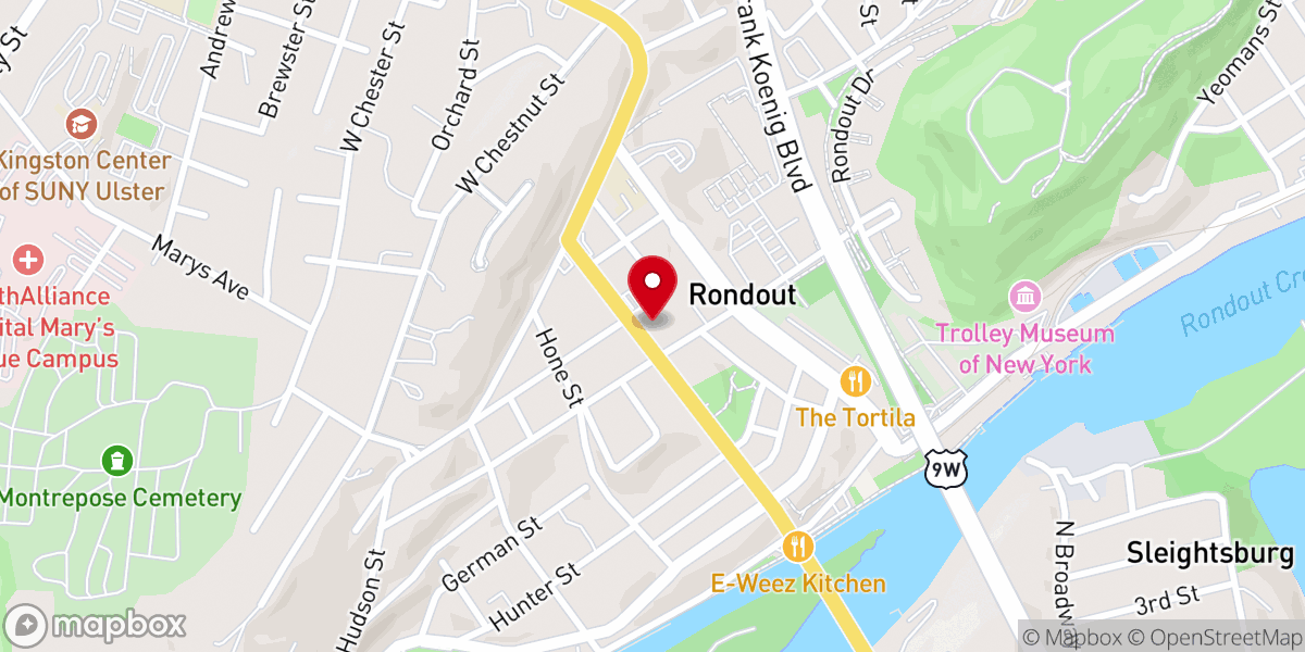 Map showing location of St Mark's Ame