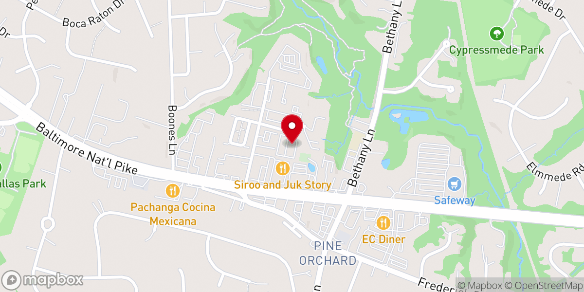 Map showing location of God's Vision Church