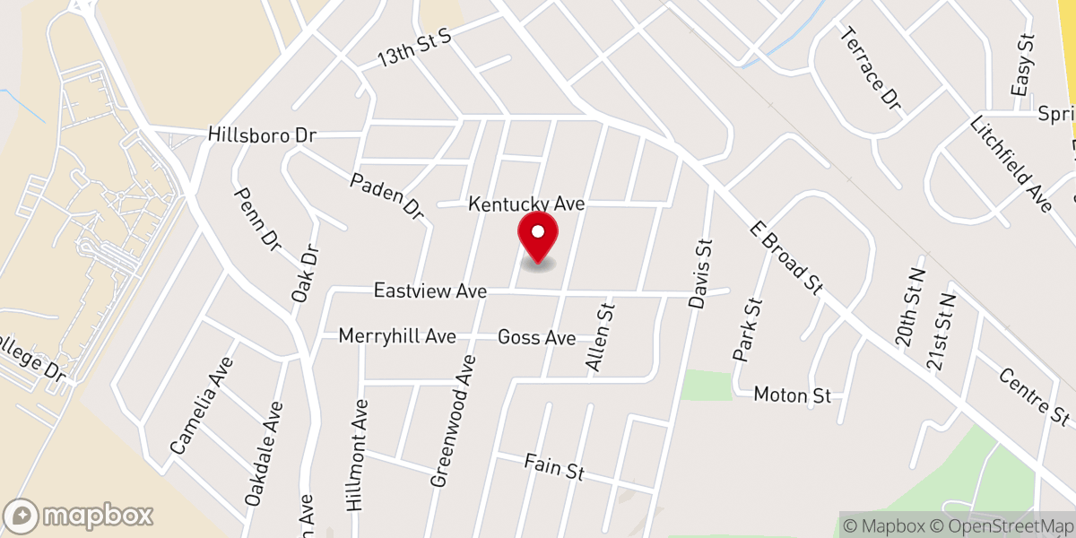 Map showing location of Living Truth Christian Center