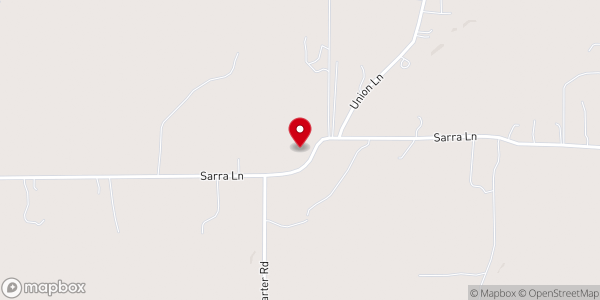 Map showing location of Union Baptist Church