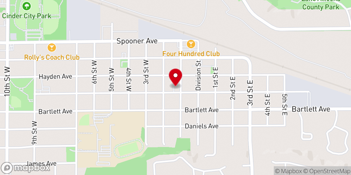 Map showing location of Altoona United Methodist Church
