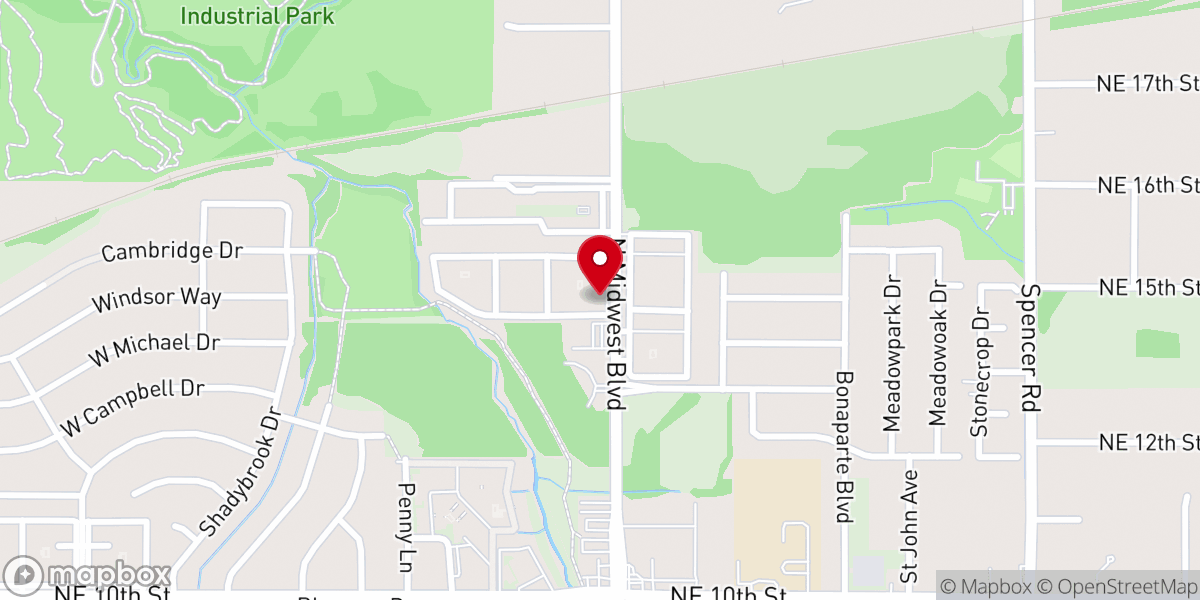 Map showing location of Divine Vision International Worship Center