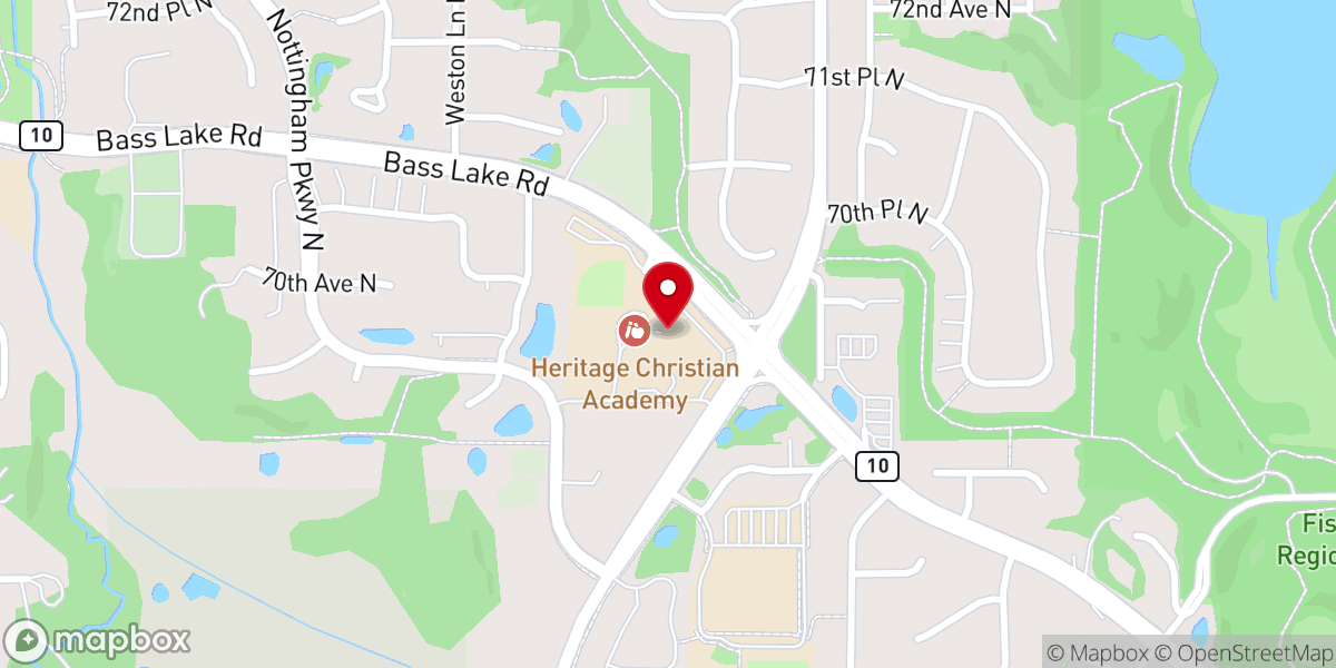 Map showing location of Grace Free Lutheran Church