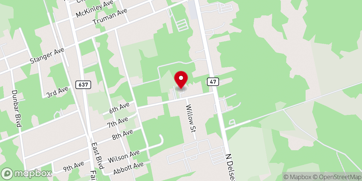 Map showing location of First Seventh Adventist Church