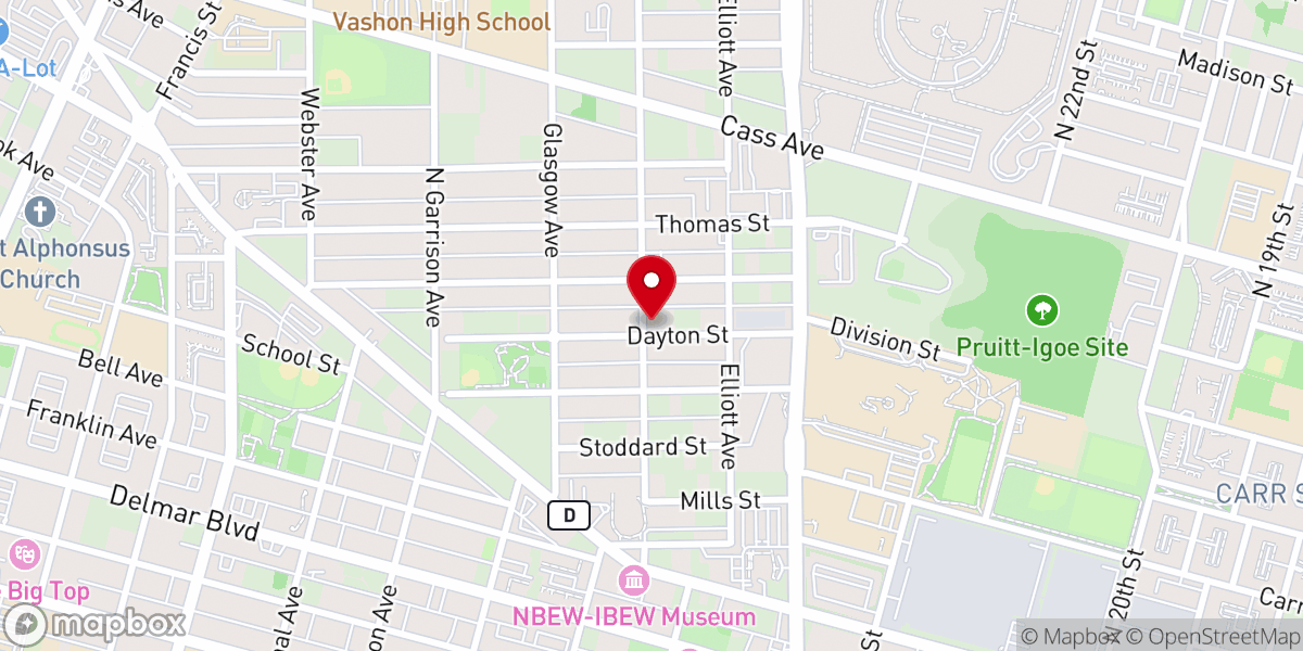 Map showing location of Temple Church of Christ of the Apostolic Faith, Inc.