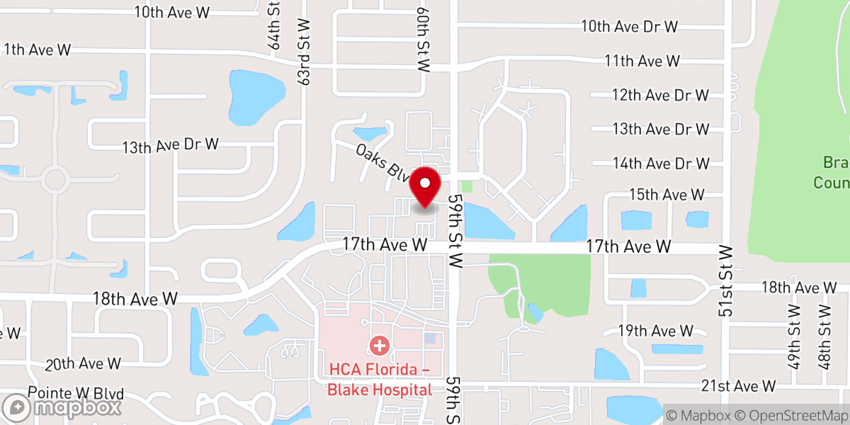 Map showing location of Gulf Coast Church