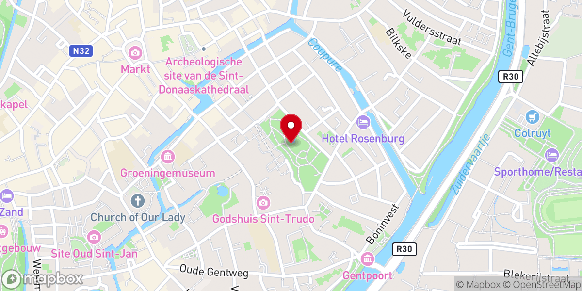 Map showing location of Koningin Astridpark