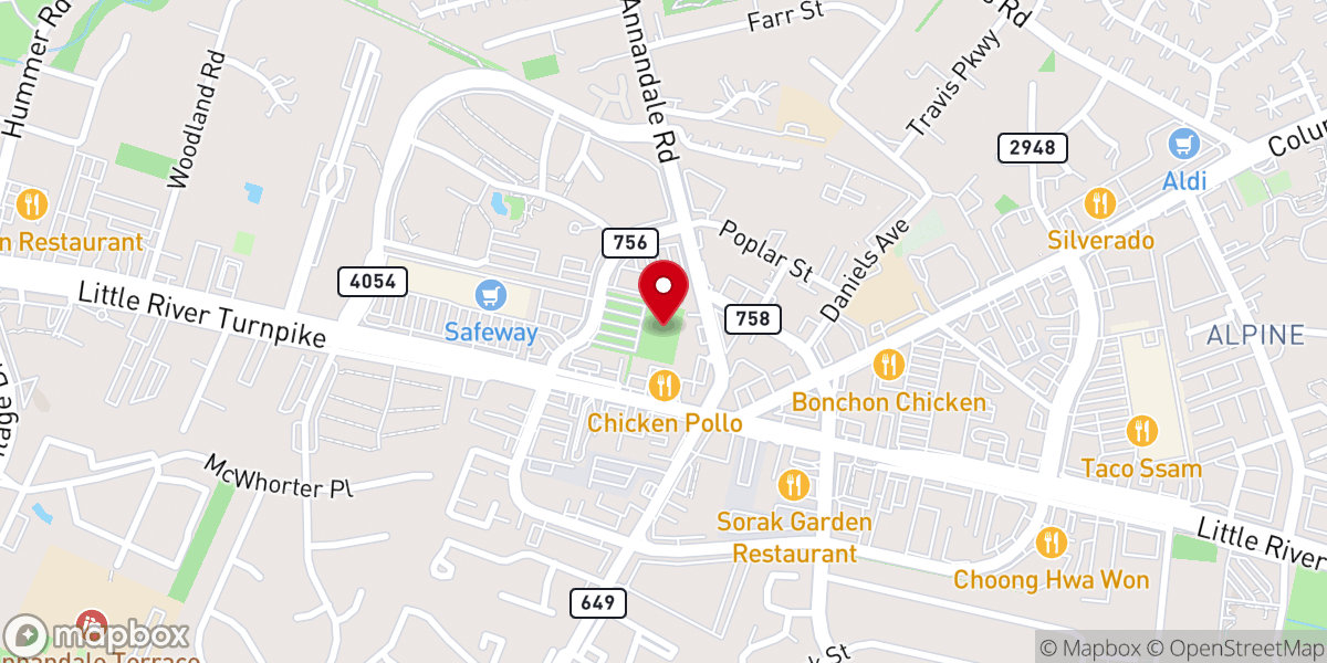 Map showing location of Lucky Strike Annandale