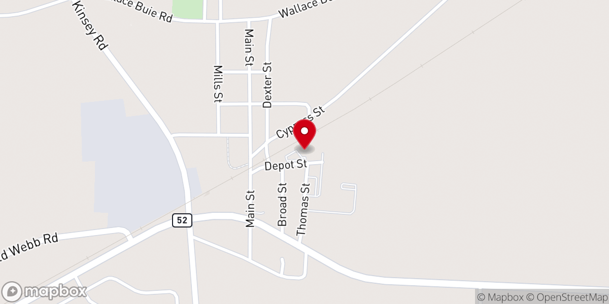 Map showing location of New Freedom Church