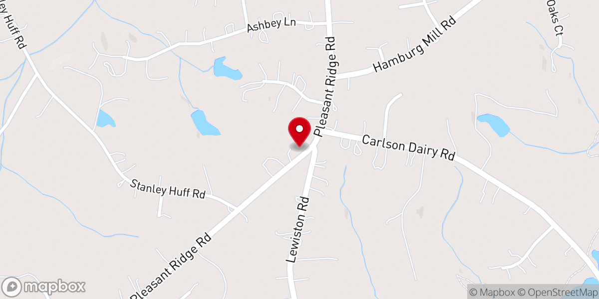 Map showing location of Hopewell Wesleyan Church