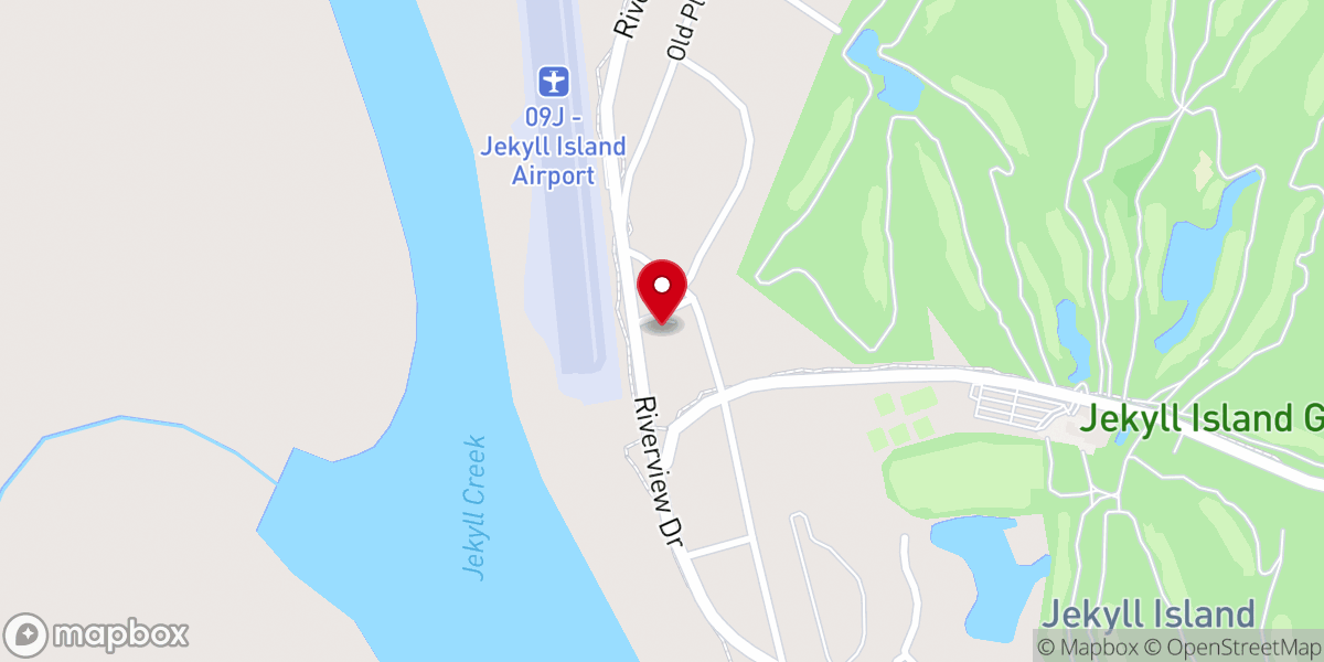 Map showing location of Jekyll Presbyterian Church