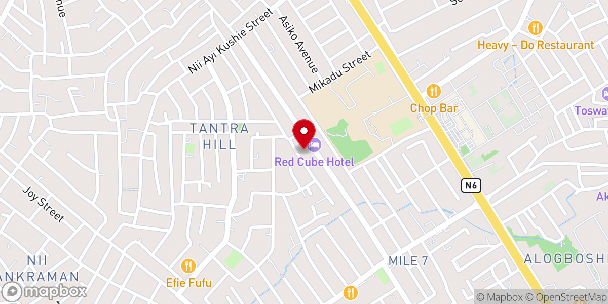 Map showing location of The Church Of Pentecost -New Achimota Central